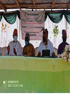 The National Amit and Members on the High Table at the Opening Ceremony at Iseyin, December 25th. 2021