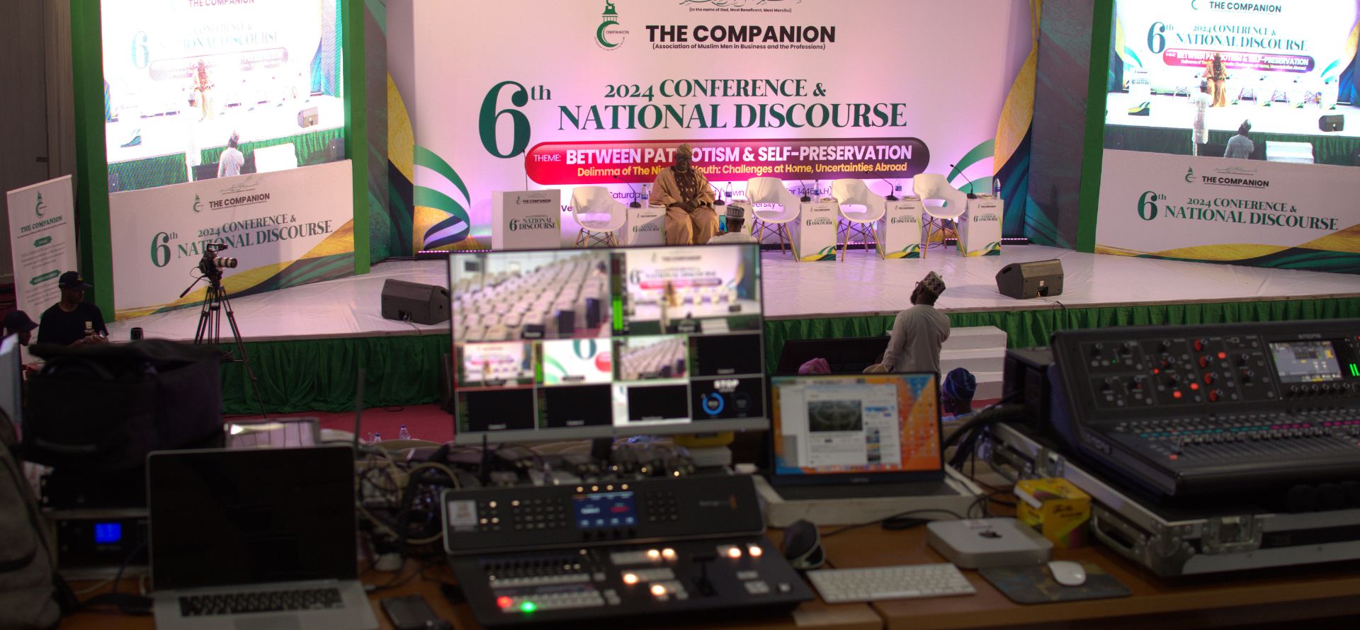 Theme of 6th Edition of the national Discourse organised bythe companion- “BETWEEN PATRIOTISM AND SELF PRESERVATION. “DILEMMA OF THE NIGERIAN YOUTH: CHALLENGES AT HOME, UNCERTAINTIES ABROAD